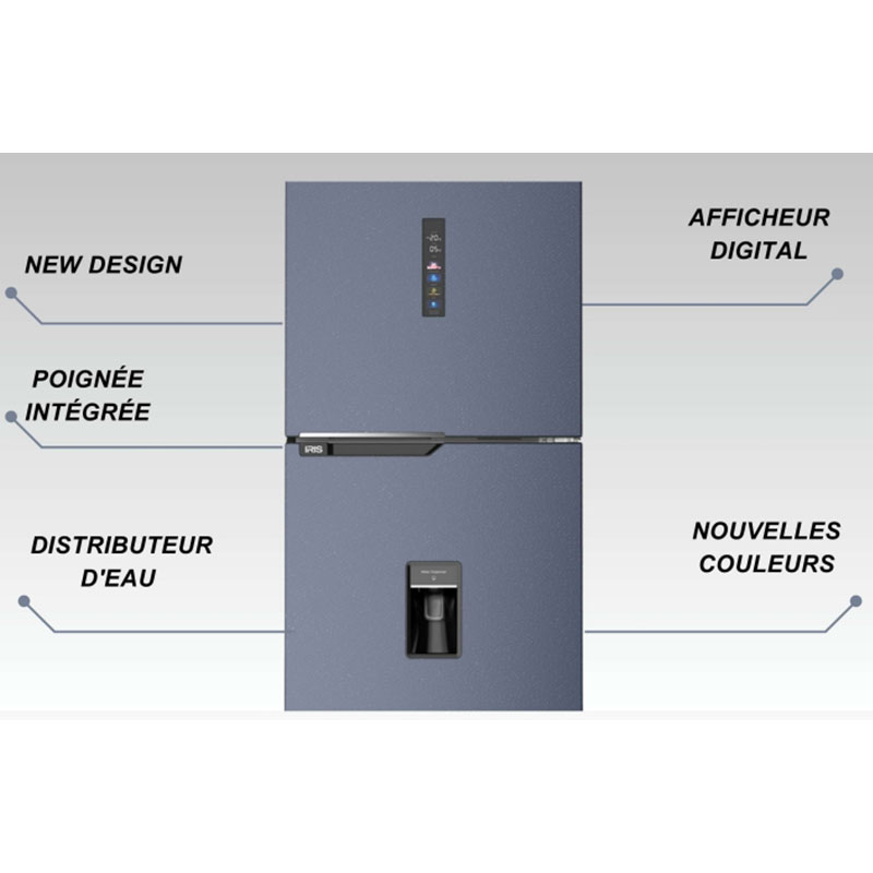 Réfrigérateur IRIS IR-DD480 480 Litres DeFrost - Silver - Image 2