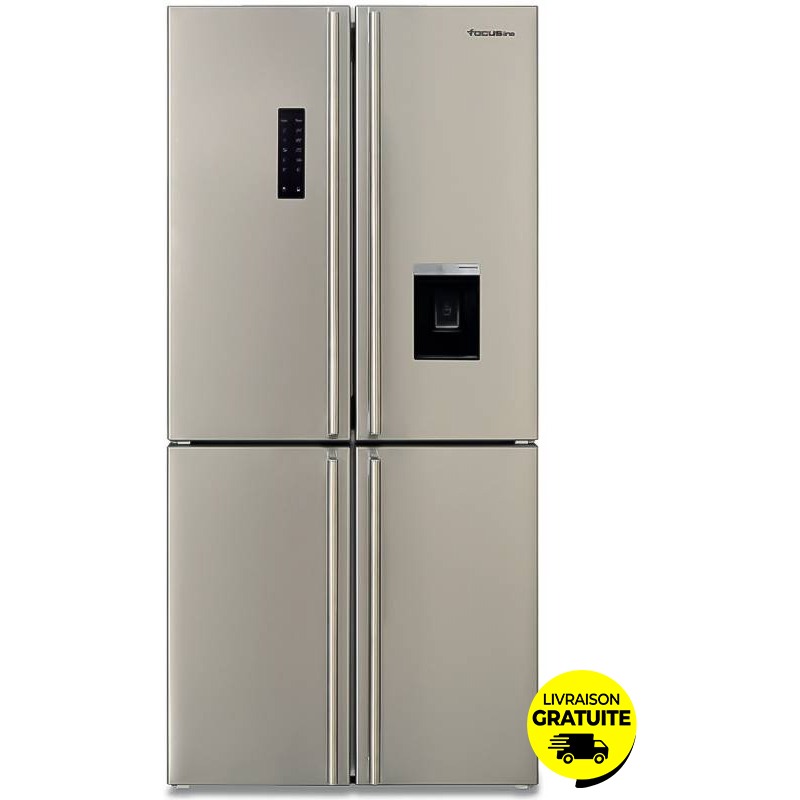 Réfrigérateur Side By Side FOCUS SMART6300 620L NoFrost - Inox