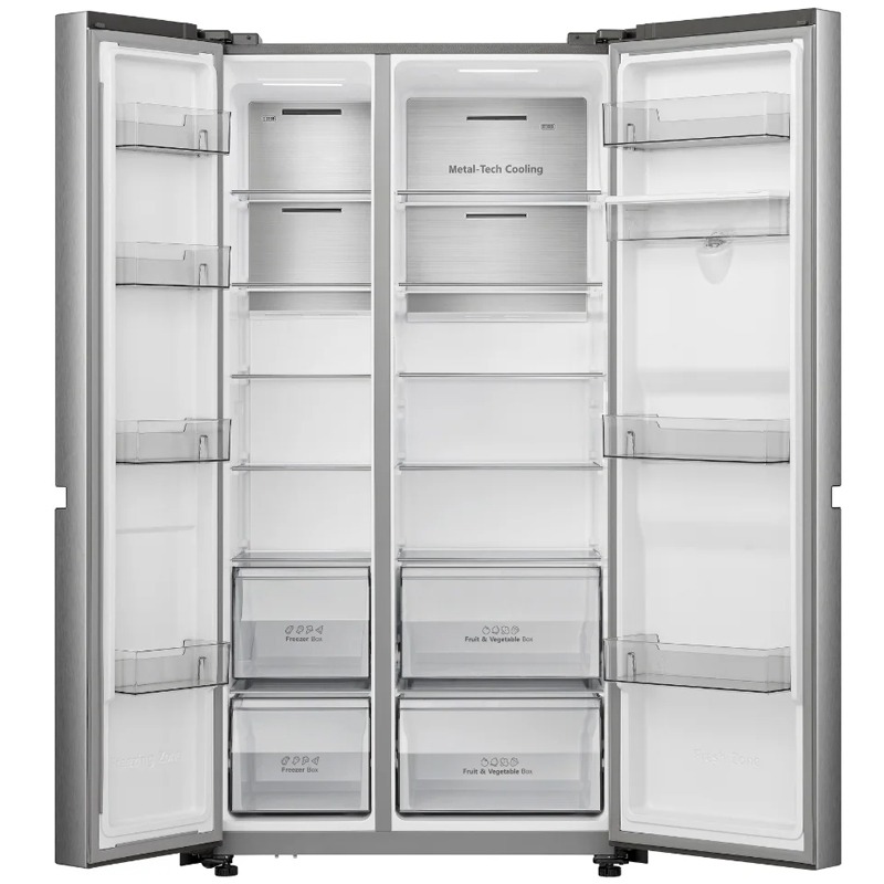 Réfrigérateur Side By Side Inverter HISENSE RS5P668NMC 637L NoFrost - Inox - Image 2