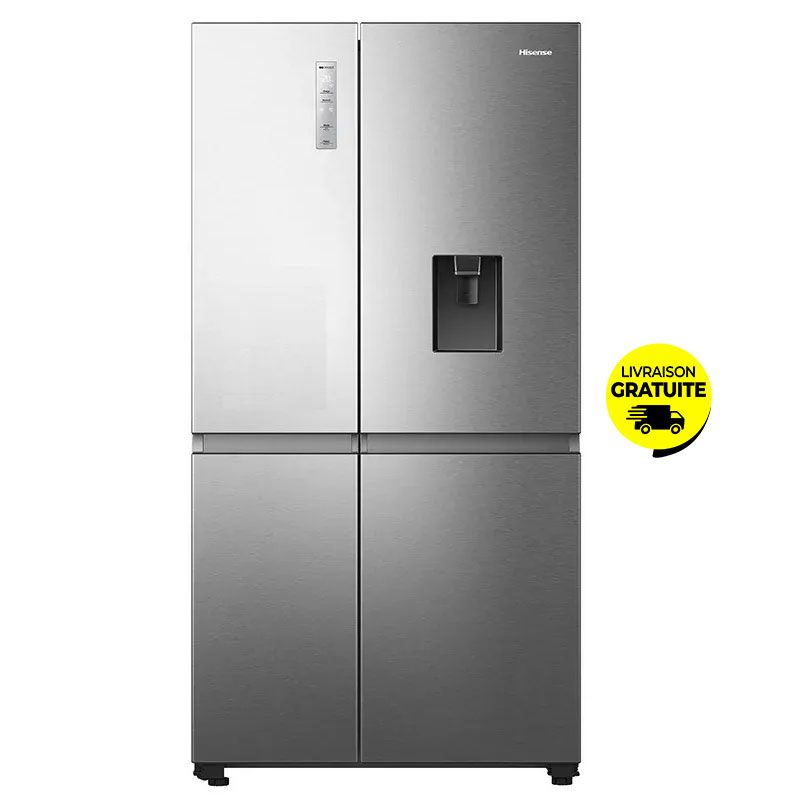 Réfrigérateur Side By Side Inverter HISENSE RS5P668NMC 637L NoFrost - Inox