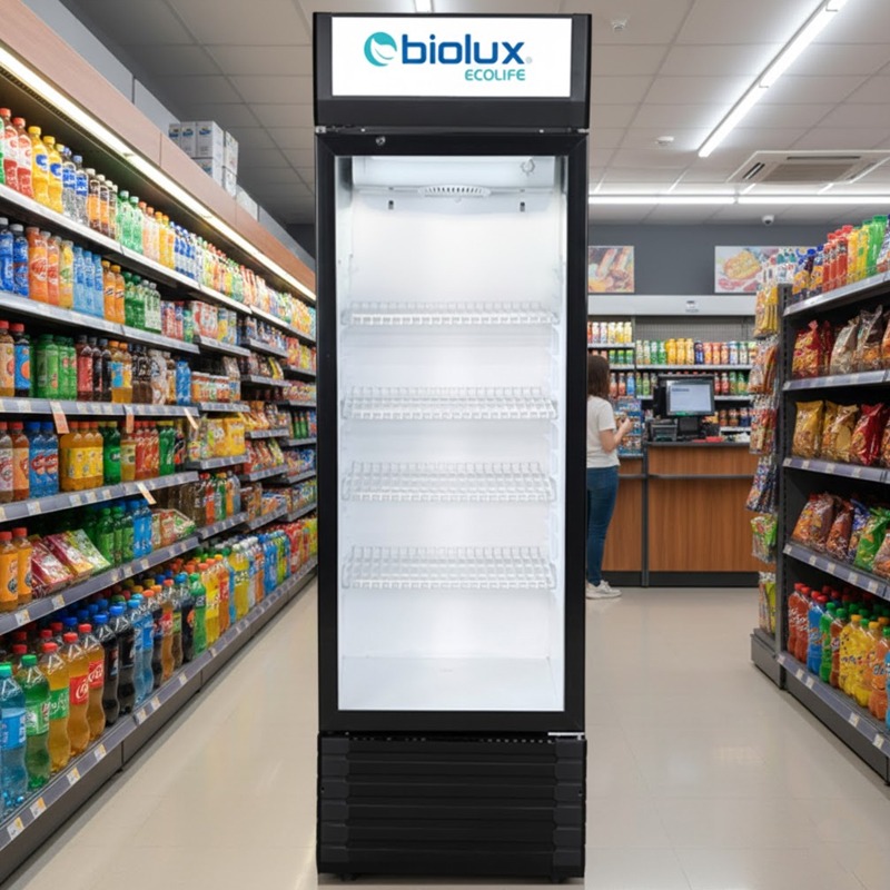 Réfrigérateur Vitrine BIOLUX MVR35V 350 Litres - Noir - Image 2