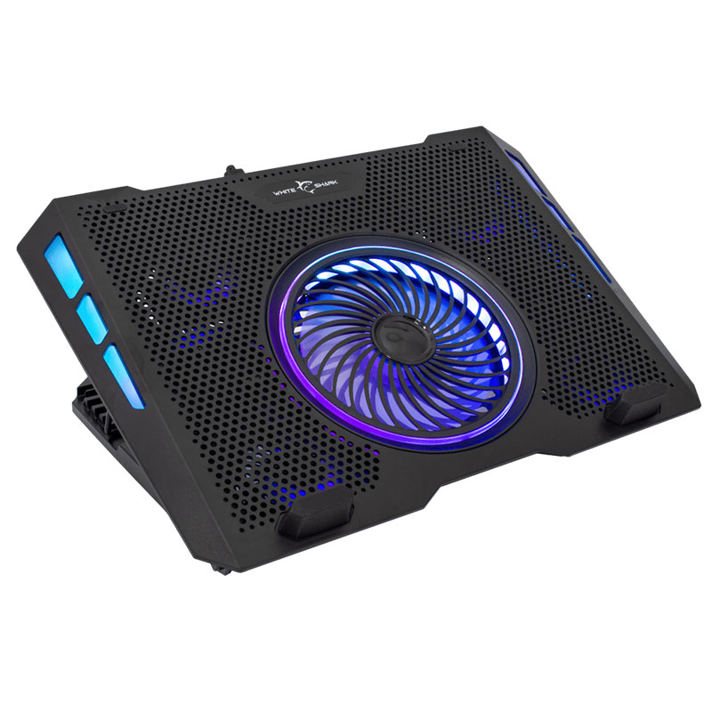 Refroidisseur Gamer WHITE SHARK AURORA Pour Pc Portable 17.3", Photo boutique MyTek chez MyTek