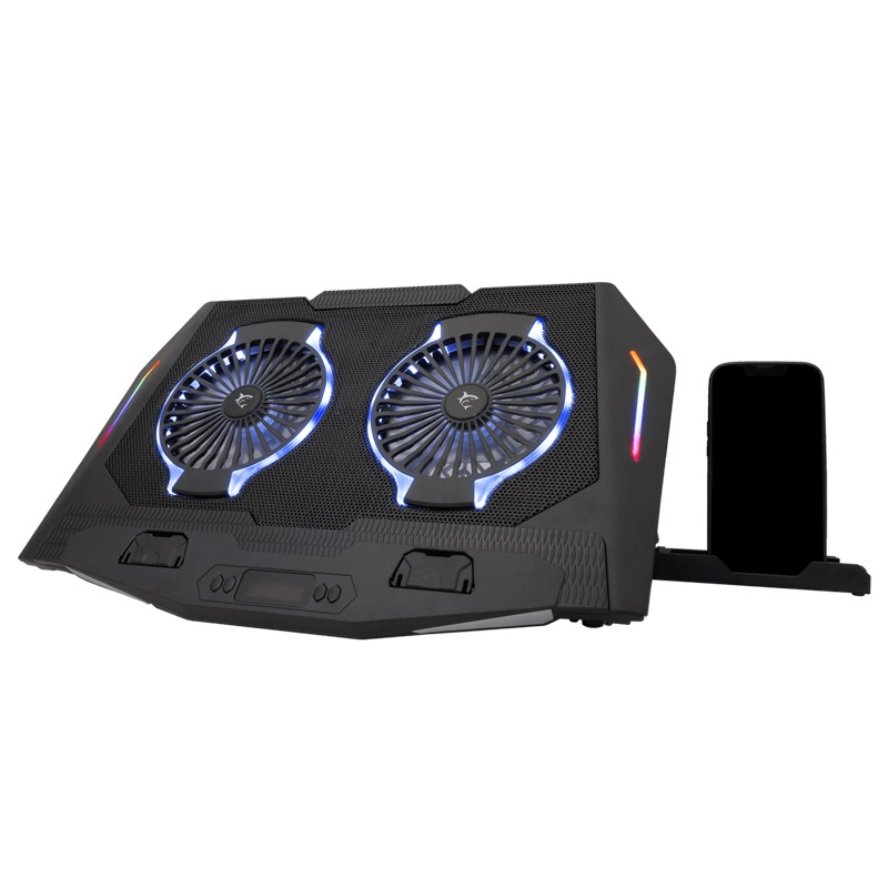 Refroidisseur Gamer WHITE SHARK SHADOW 2 FANS Pour Pc Portable 17.3" RGB  - Image 5