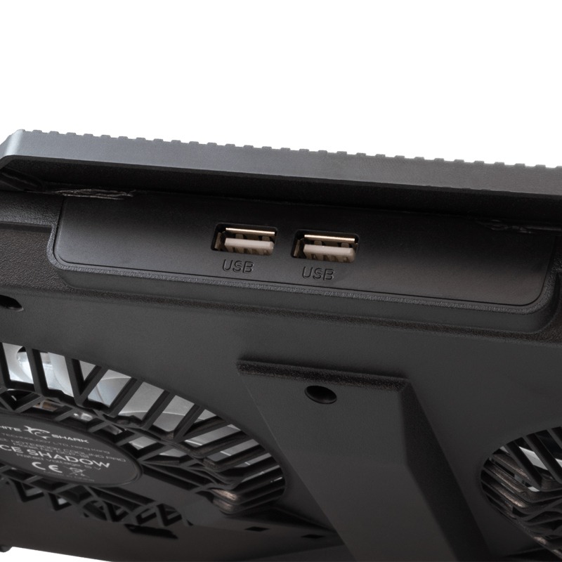 Refroidisseur Gamer WHITE SHARK SHADOW 2 FANS Pour Pc Portable 17.3" RGB  - Image 4