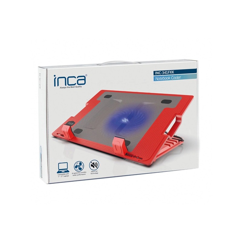 Refroidisseur INCA INC-341FXK Pour PC Portable – Rouge - Image 4