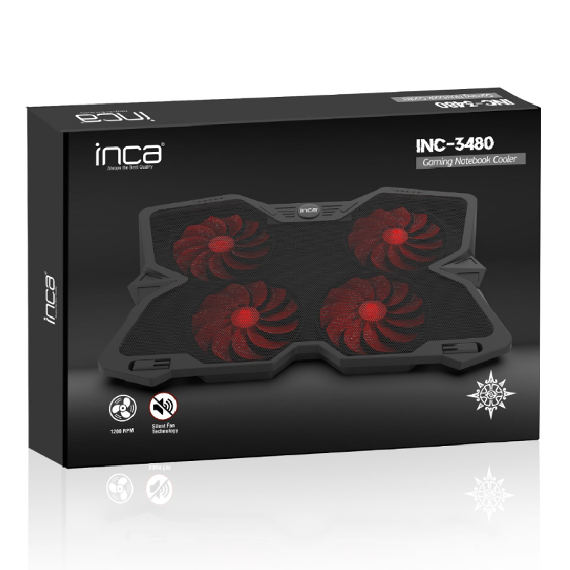 Refroidisseur INCA INC-3480 Pour PC Portable – Noir - Image 4