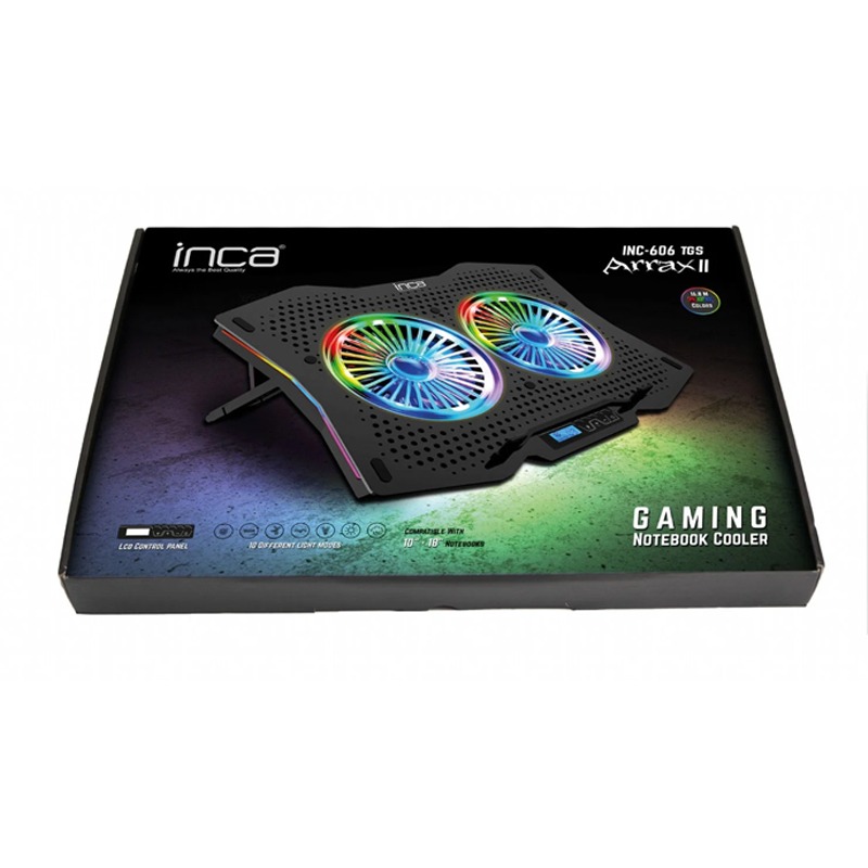 Refroidisseur INCA INC-606TGS Pour PC Portable 18" - Noir - Image 4