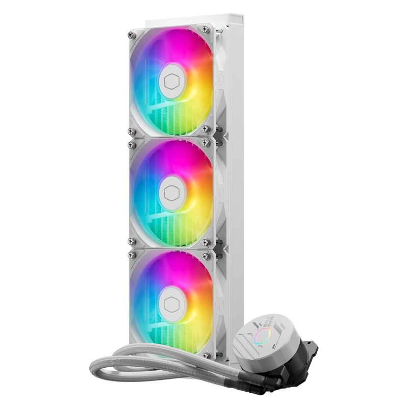 Refroidisseur Pour Processeur COOLER MASTER MasterLiquid 360L CORE ARGB - Blanc - Image 2