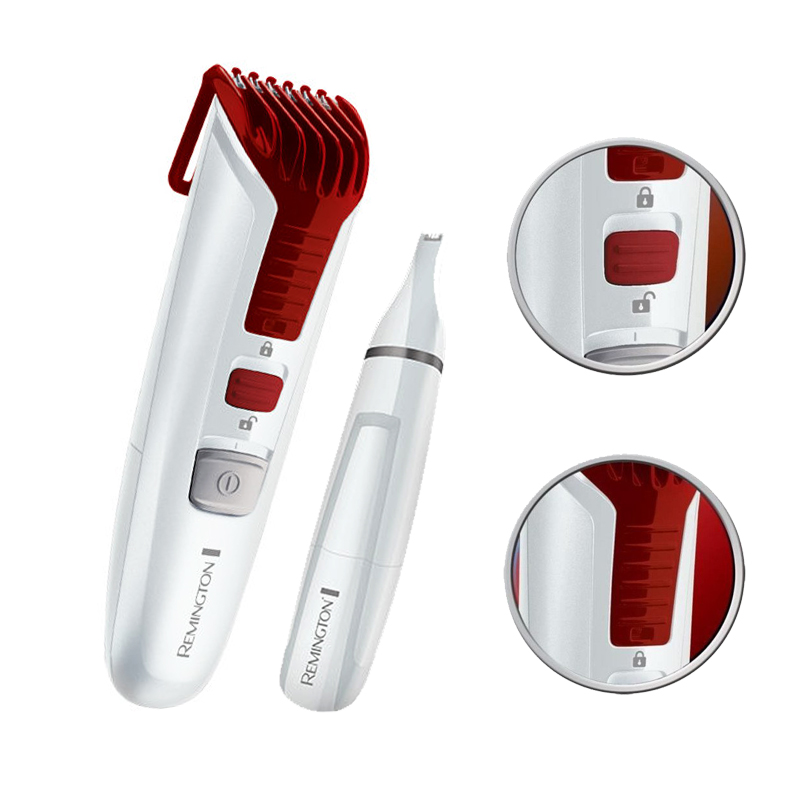 Tondeuse à Cheveux et Barbe REMINGTON MB4122 Rechargeable - Rouge&Blanc - Image 2