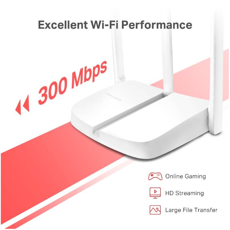 Répéteur Wi-Fi MERCUSYS MW306RE 300 Mbps - Blanc - Image 3
