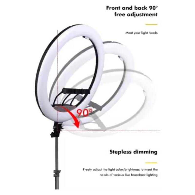 Ring Light LED 22 Pouces LJJ22 5500K avec Support Smartphone - Image 3
