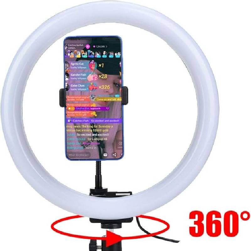 Ring Light LED LJJ-30 12” Multi-Couleur avec Trépied Réglable - Image 7