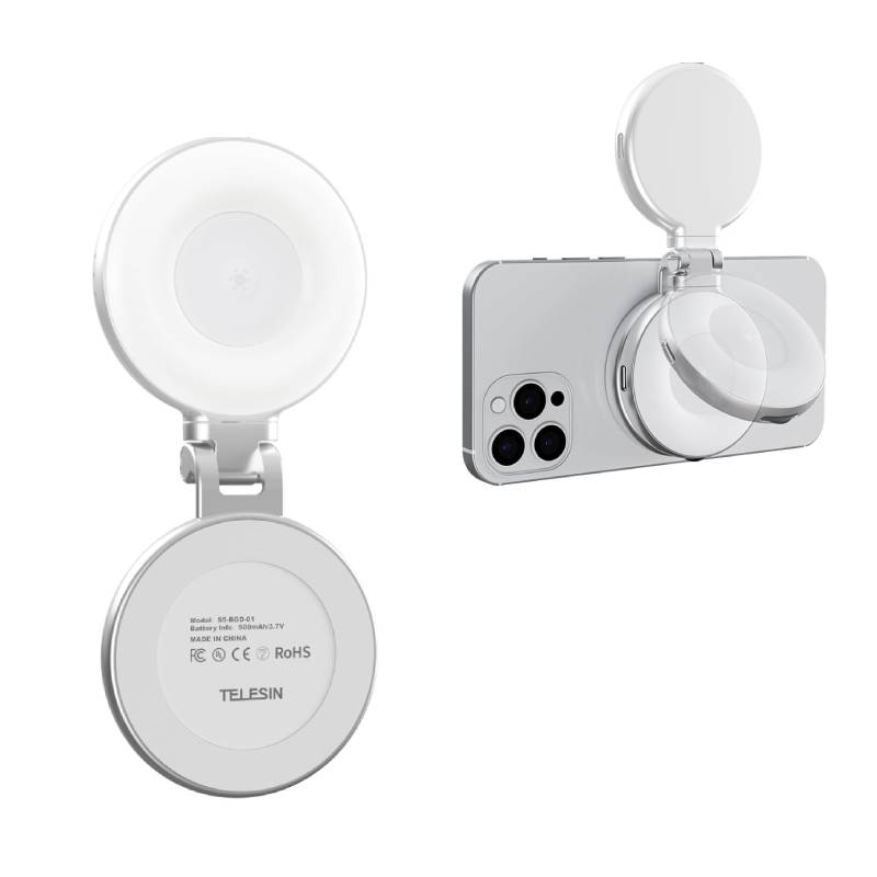 Ring Light Magnétique TELESIN C03 LED pour Smartphone