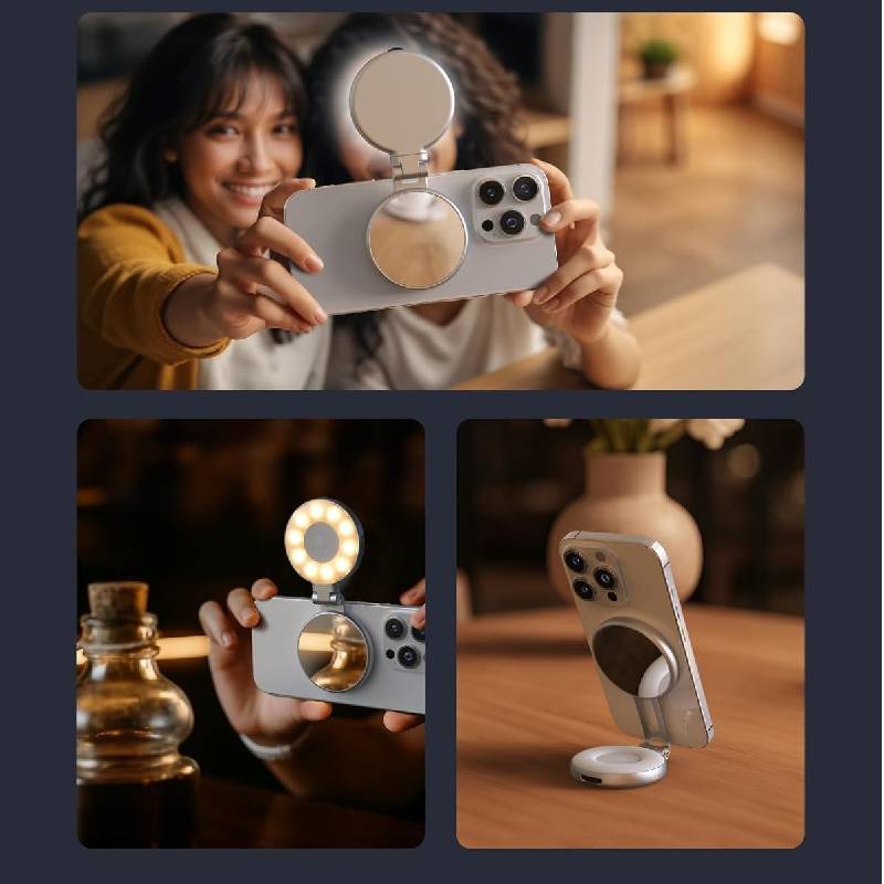 Ring Light Magnétique TELESIN C03 LED pour Smartphone - Image 4