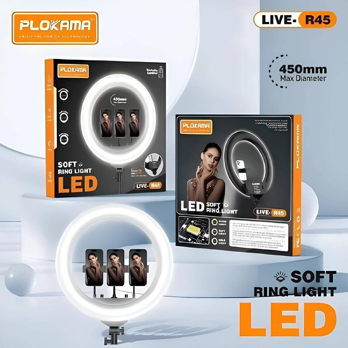 Ring light Plokama R45 LED 45 cm - Image 7
