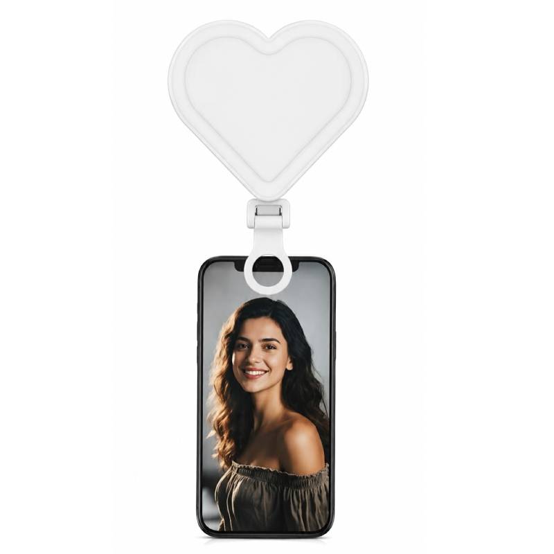 Ring Light Portatif K02 LED pour Smartphone - Blanc
