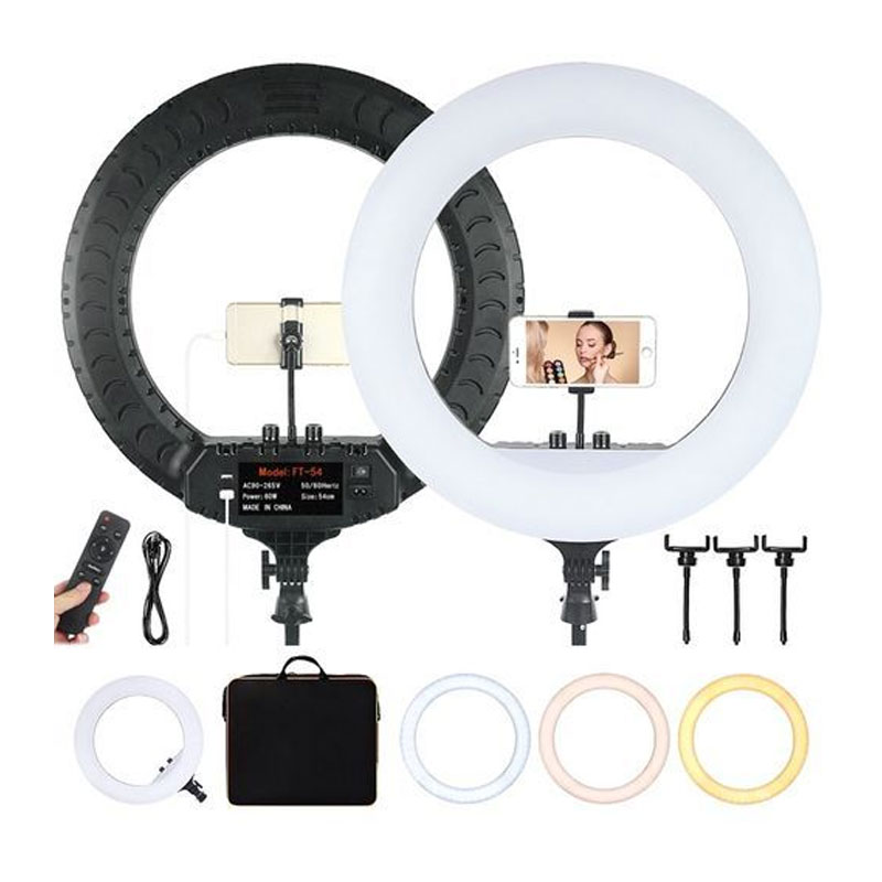 Ring light Professionnel LED RL-21 54 cm 360° 3 Supports - Noir - Image 2