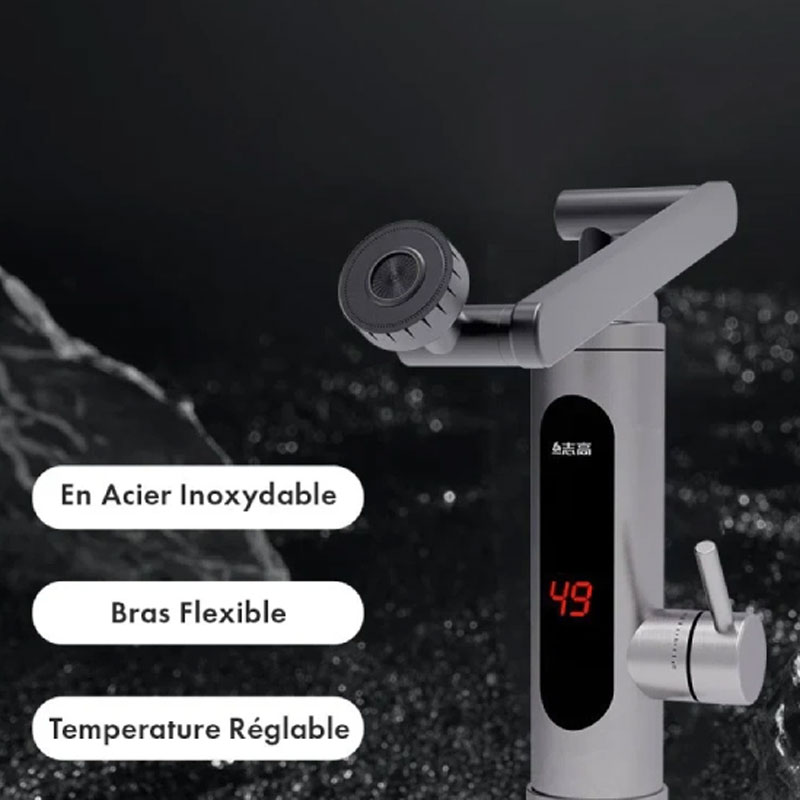 Robinet Chauffe-Eau Électrique Instantané RY-016 3000W - Image 3