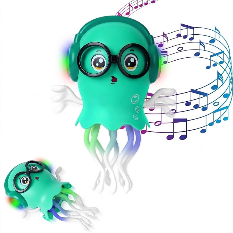 Jouet Robot Bump & Go Dancing Jellyfish Musical et Lumineux - Bleu