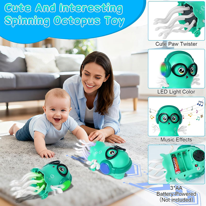Jouet Robot Bump & Go Dancing Jellyfish Musical et Lumineux - Bleu - Image 2