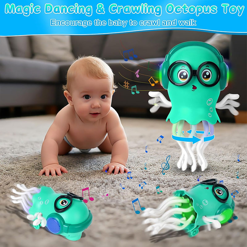 Jouet Robot Bump & Go Dancing Jellyfish Musical et Lumineux - Bleu - Image 3