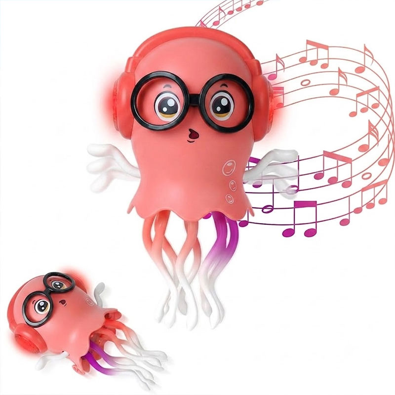 Jouet Robot Bump & Go Dancing Jellyfish Musical et Lumineux - Rouge