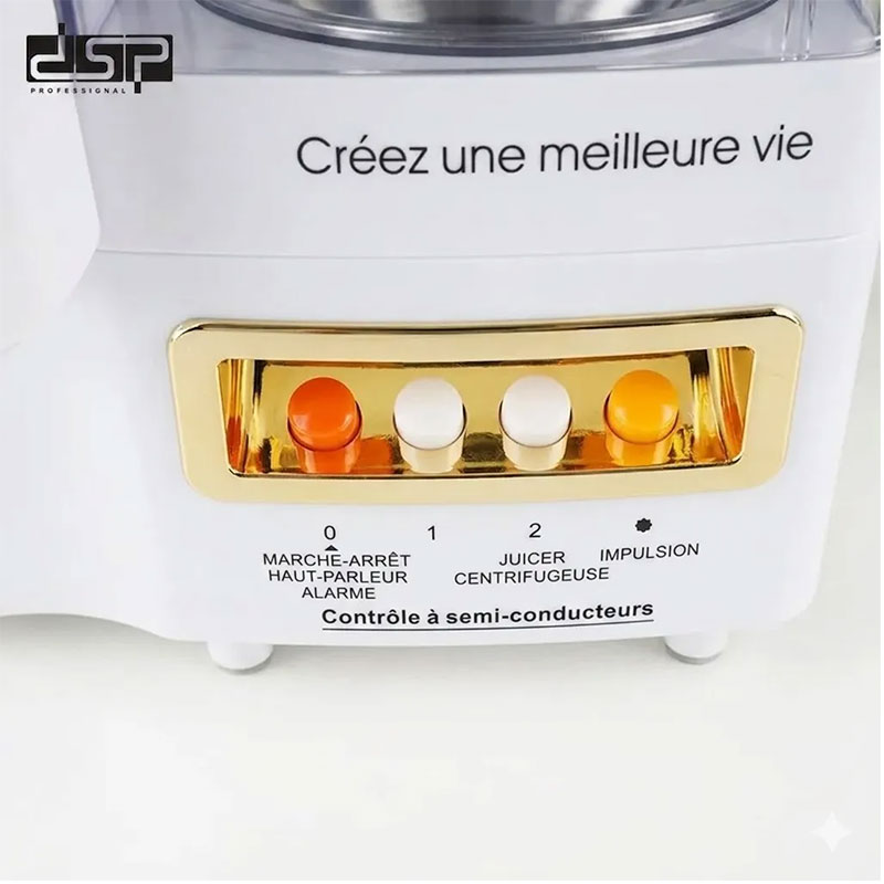 Robot Multifonction DSP 4en1 KJ3053 400W 1.2L - Blanc - Image 3