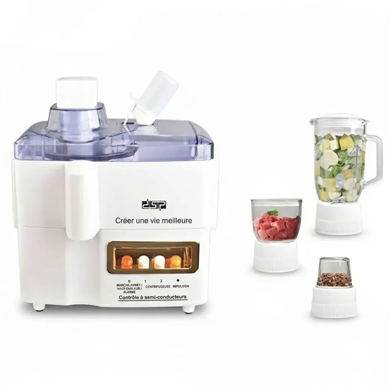 Robot Multifonction DSP 4en1 KJ3053 400W 1.2L - Blanc