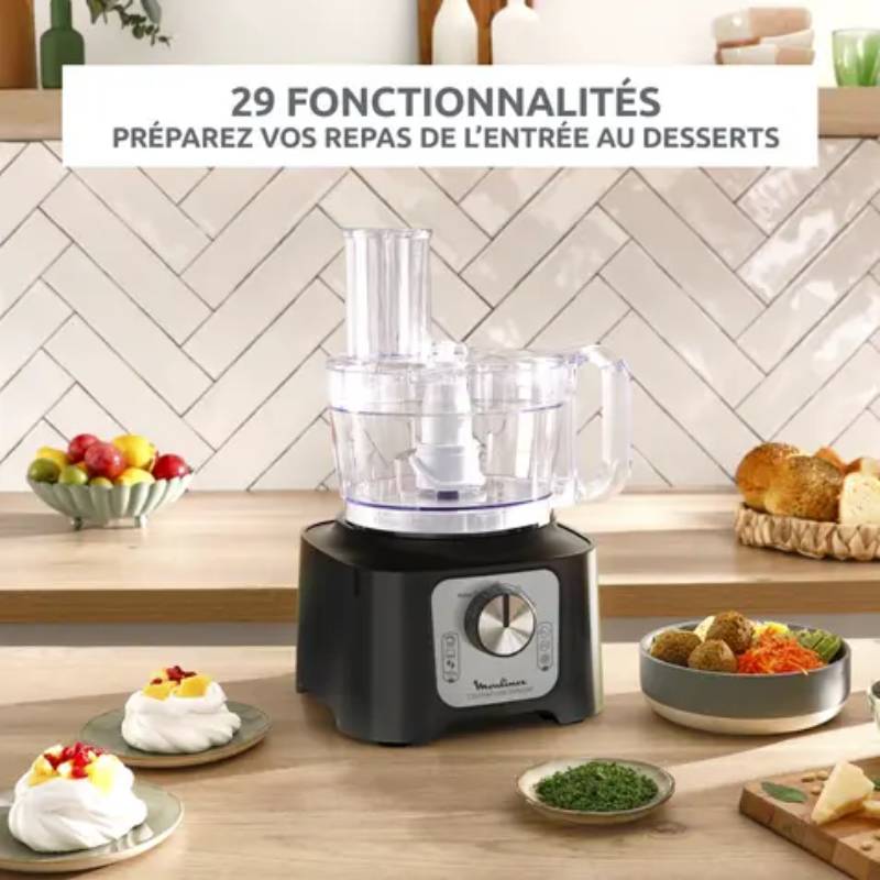 Robot Multifonction MOULINEX FP546811 800Watts - Noir - Image 3