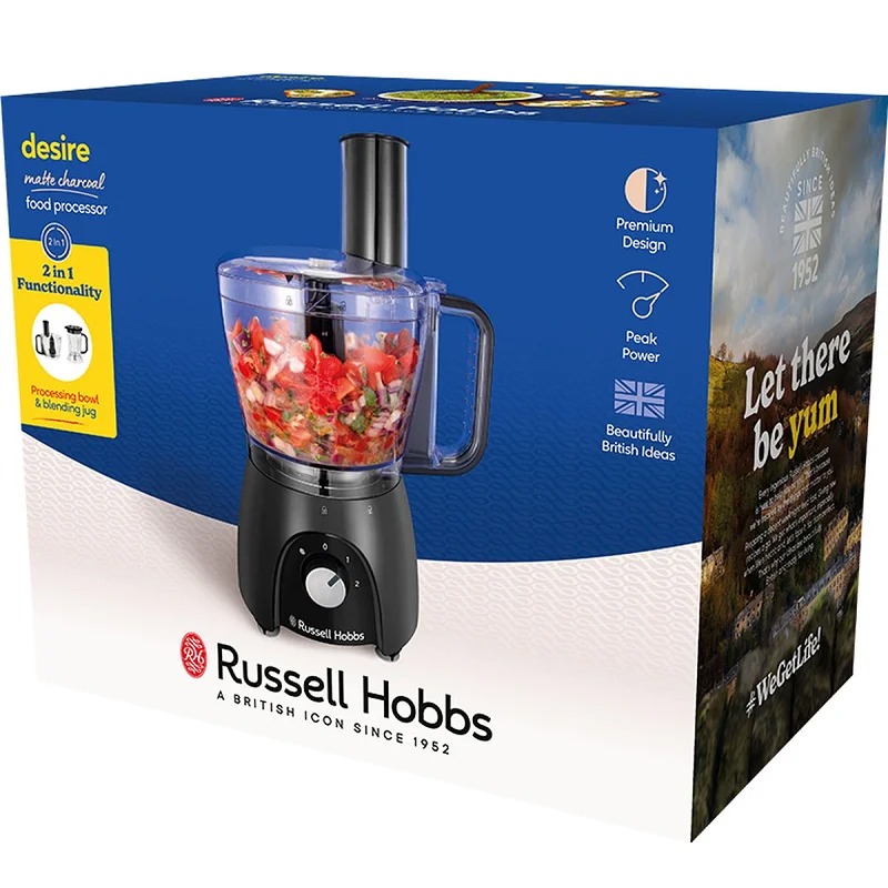 Robot Multifonction RUSSELL HOBBS Matte Charcoal 600W - Noir - Image 6