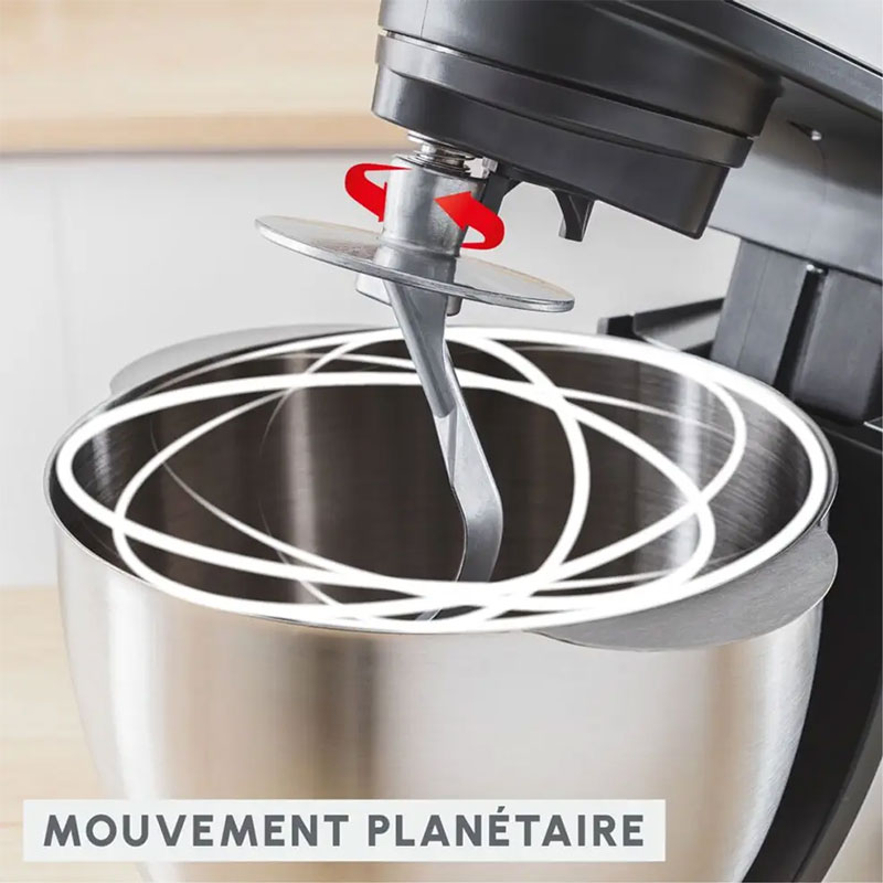 Robot Pâtissier MOULINEX QA160H10 800W - Noir - Image 6