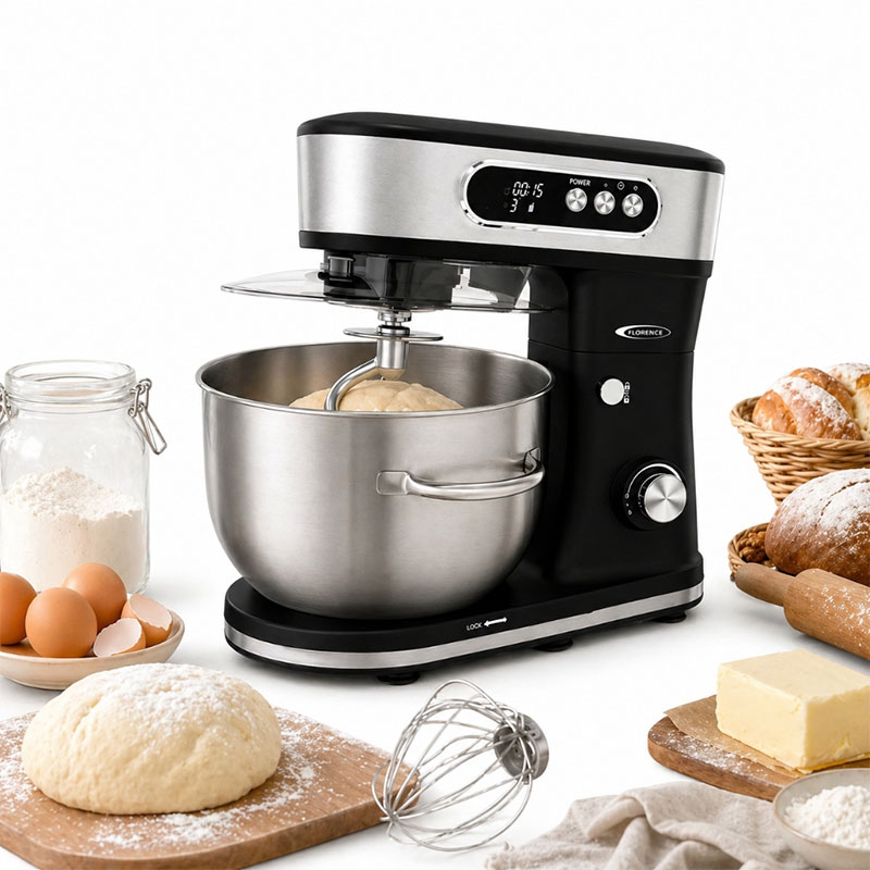 Robot Pétrin FLORENCE SM-6451E 2000W 12L - Noir - Image 2