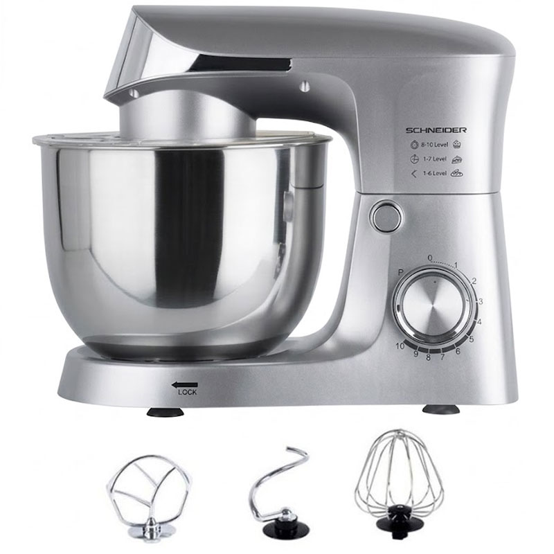 Robot Pétrin SCHNEIDER SCHKM1500 5.5Litres 1500W - Inox