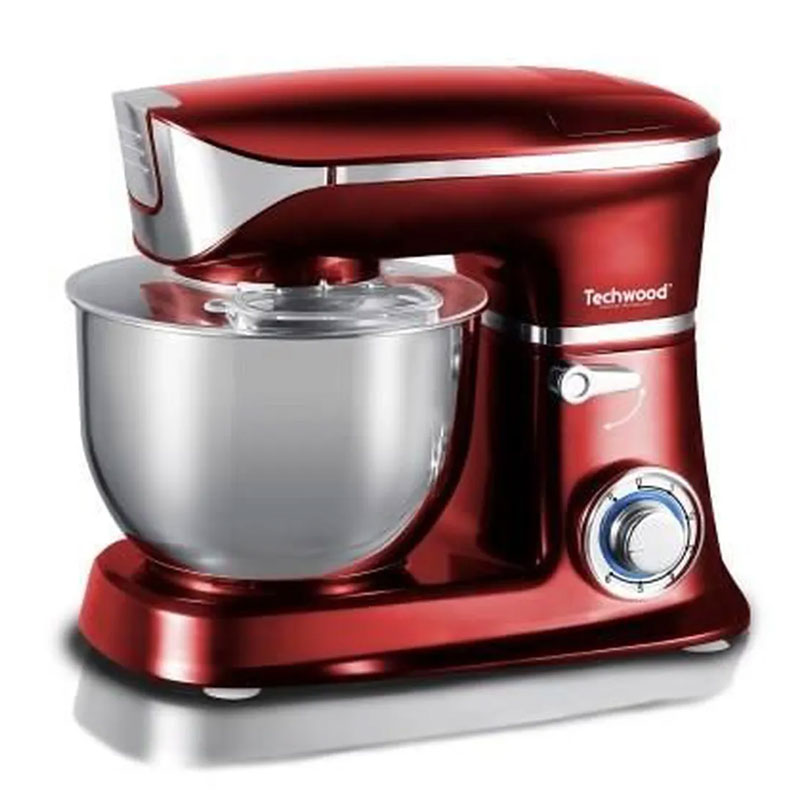 Robot Pétrin TECHWOOD TCDR-135 6.5 Litres 1300W - Rouge - Image 2