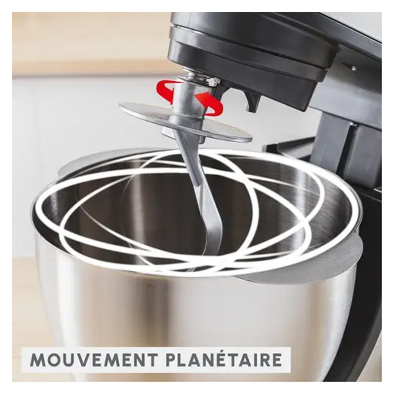 Robot Pâtissier MOULINEX QA160110 800W - Blanc - Image 3