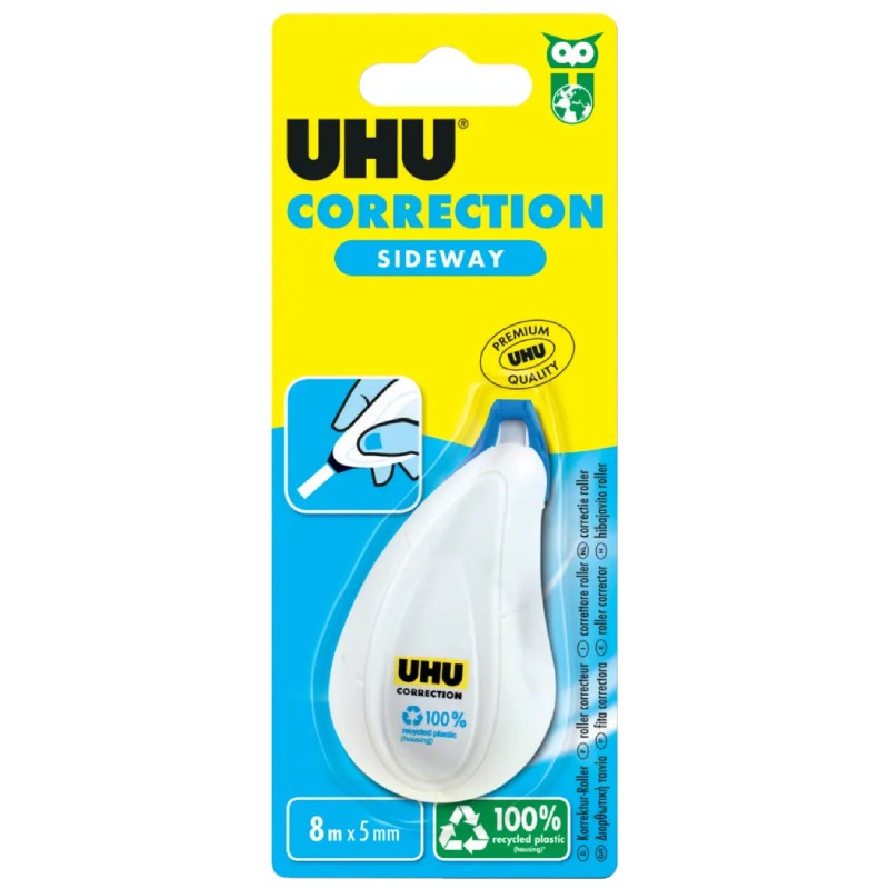 Roller CORRECTEUR latéral UHU 8 m - Blanc