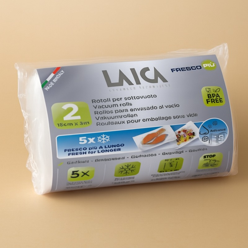 Rouleaux Pour Emballage Sous Vide LAICA 2 rouleaux 28 x 3 cm - Image 2