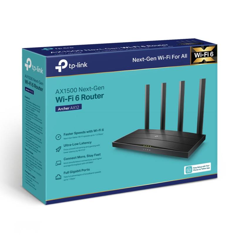 Point d'accès/Routeur TP-LINK Archer AX12 WiFi 6 AX1500 bi-bande - Image 4
