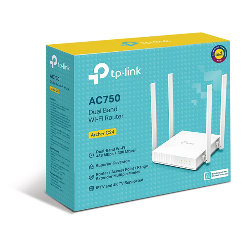 Routeur WiFi TP-LINK AC750 Mbps Double Bande - Archer C24 - Image 4