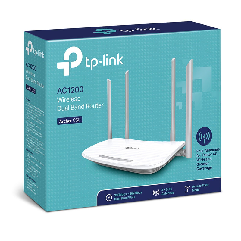Routeur Wi-Fi TP-LINK Archer C50 AC 1200 Mbps bi-bande - Image 4