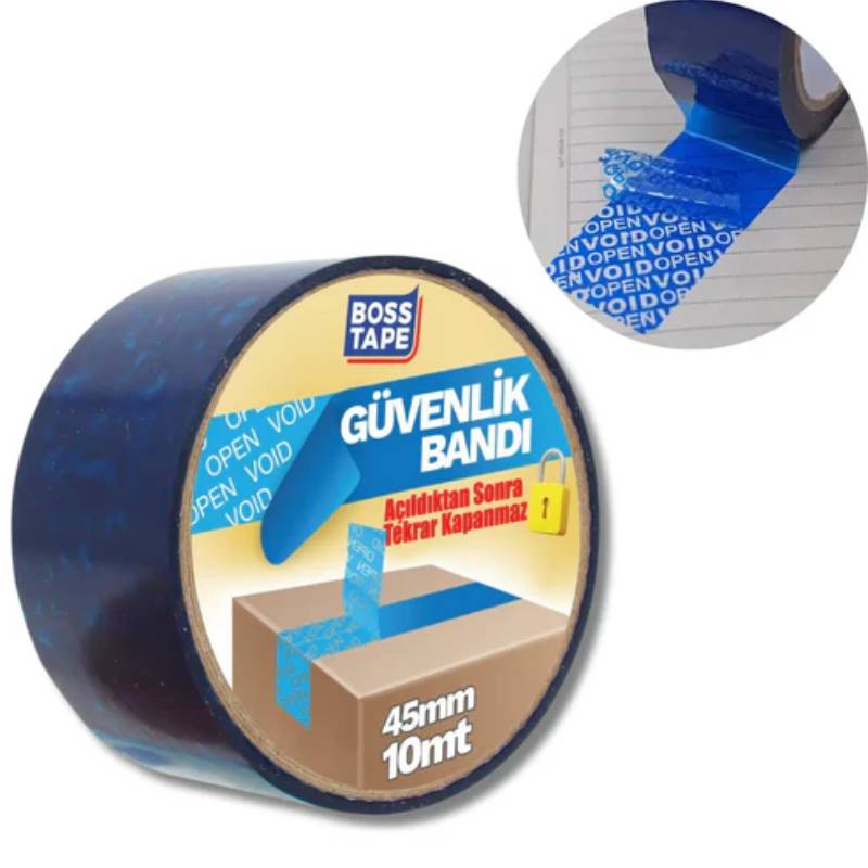 Ruban Adhésif BOSS TAPE De Sécurité Open Void 10m x 45mm - bleu