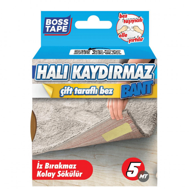 Ruban adhésif BOSS TAPE double face antidérapant pour tapis 25mmX 5 mètres  - Image 2
