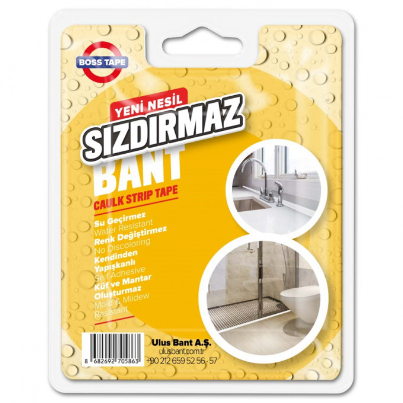 Ruban Adhésif de Scellage BOSS TAPE 2,2 cm x 3,35 mètres - Blanc - Image 5
