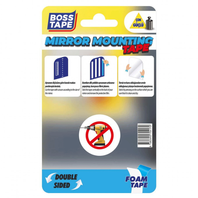 Ruban mousse BOSS TAPE double face 19mm 2 mètres - Image 3