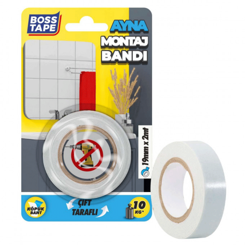 Ruban mousse BOSS TAPE double face 19mm 2 mètres - Image 2