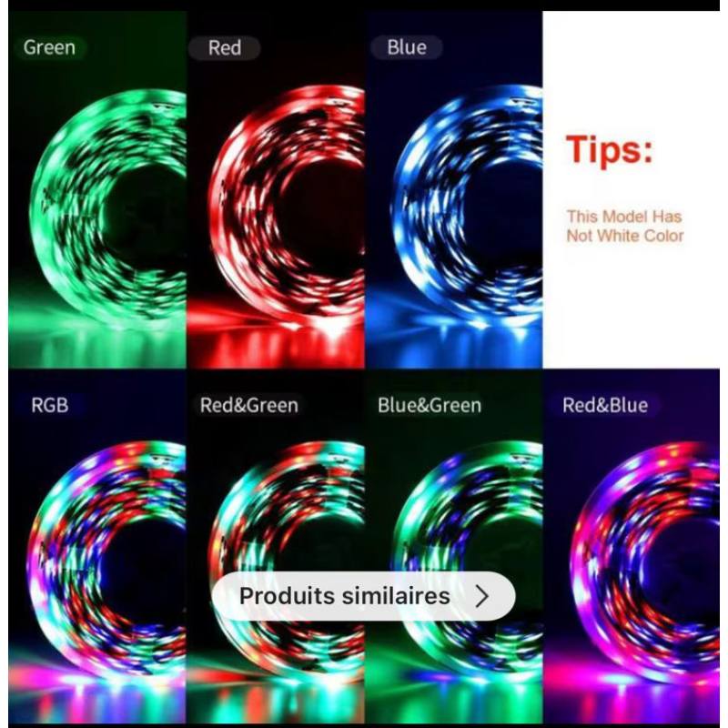 Ruban LED RGB multicolore  - 5 Mètres  - Image 4