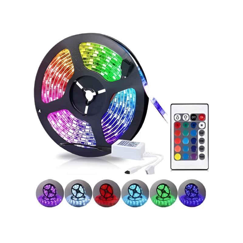 Ruban LED RGB multicolore  - 5 Mètres 