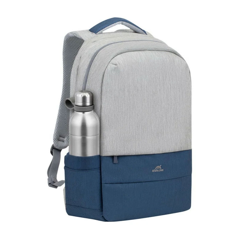 Sac à dos RIVACASE R-7567 Pour PC Portable 17.3'' - Gris&Bleu - Image 3
