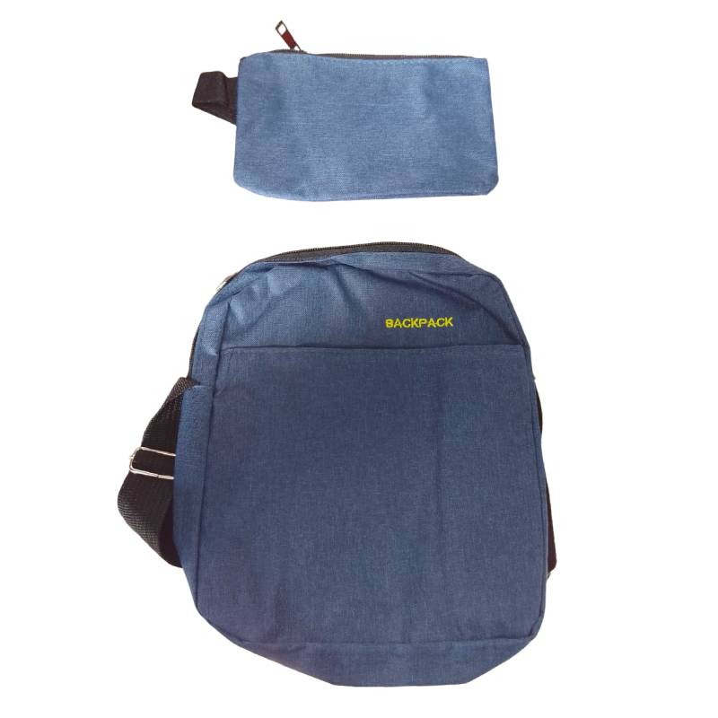 Sac à dos 15.6 pouces 3en1 avec port USB - Bleu - Image 2