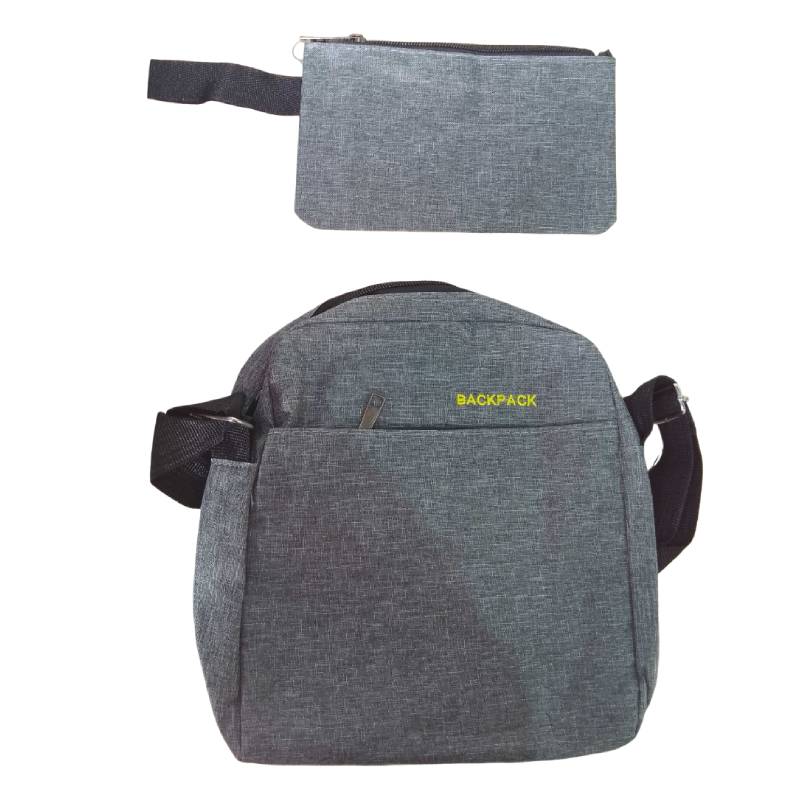 Sac à dos 15.6 pouces 3en1 avec port USB - Gris - Image 2